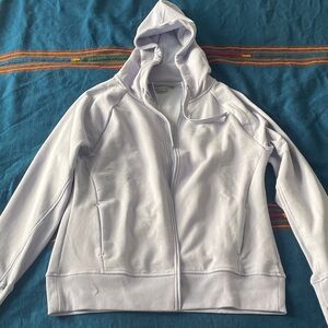 Classic White Women's Zip-Up Hoodie